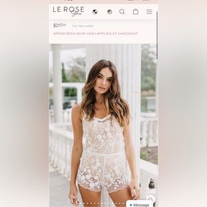 Le Rose Lace Beaded Bridal Set